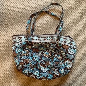 Vera Bradley blue floral shoulder bag